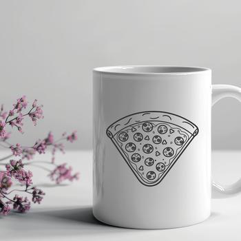 A digital illustration of a pizza with various toppings, suitable for vector graphics and design projects.