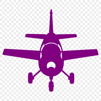 A vector illustration of a commercial aircraft, suitable for download and use in various graphic designs.
