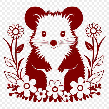 A free SVG design featuring a curious wild animal, ideal for use in crafting and DIY projects.