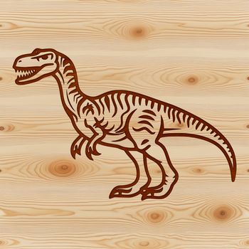 A prehistoric dinosaur illustration created as a vector design, suitable for various applications.