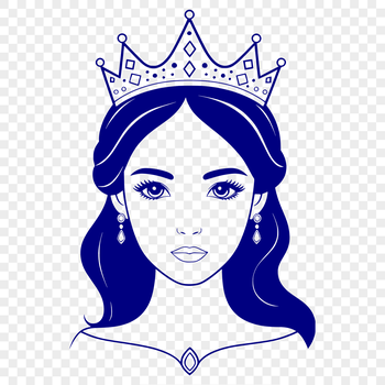 A stylized illustration of a female princess in a medieval setting.