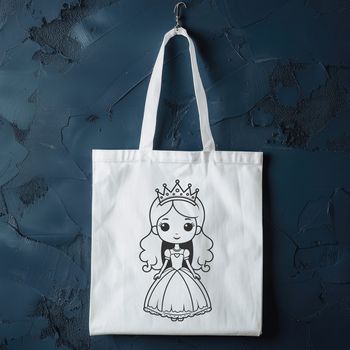 Female royalty character designed as a vector graphic in SVG format.