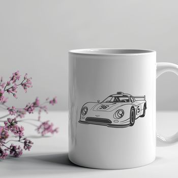 Racing car vehicle design as a scalable vector graphic.