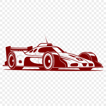 A high-speed racing car with sleek design and vibrant colors.