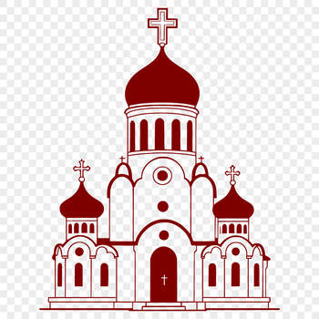 An ornate Orthodox church building with a distinctive architectural design.