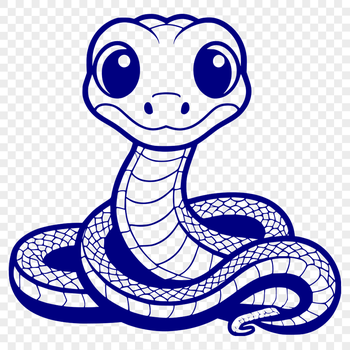 A colorful illustration of a snake in various poses.