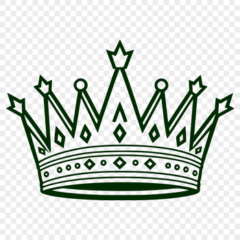 A digital representation of a royal crown, designed as an SVG file for various applications.