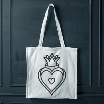 Sacred Heart religious icon in vector format.