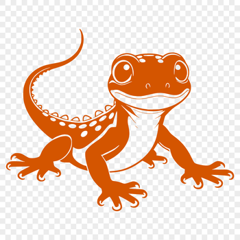 A close-up illustration of a salamander's face, showcasing its distinctive features.