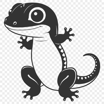 An SVG graphic representation of a salamander designed for digital use.