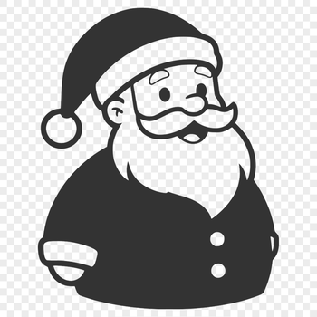 Santa Claus Vector Artwork A festive illustration of Santa Claus in a traditional red coat and hat.