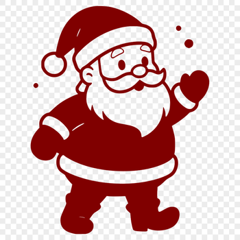 A traditional illustration of Father Christmas in vector format, perfect for digital designs.