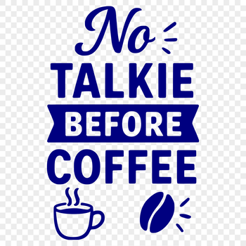 Sarcastic quotes about coffee in a bold, vector design.