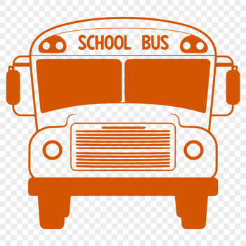 An illustration of a standard yellow school bus with black stripes, suitable for educational purposes.