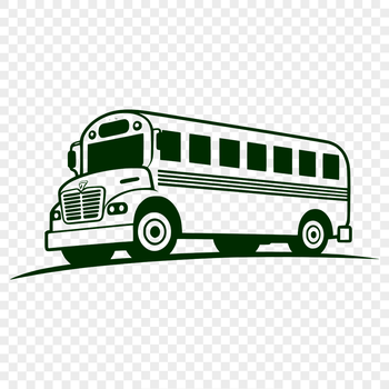 Vector illustration of a school bus, suitable for educational projects and designs.