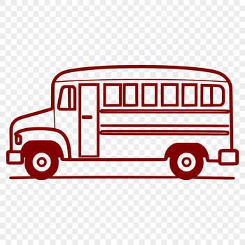 Illustration of a school bus in vector format.