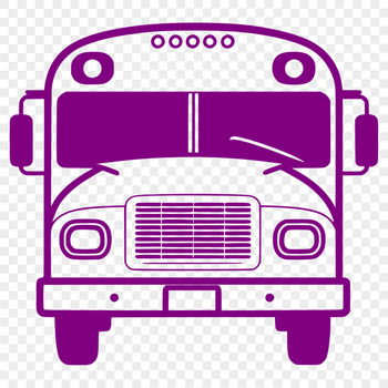A vector illustration of a school bus in motion, suitable for educational and graphic design projects.