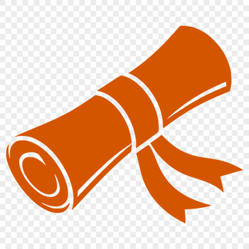 A digital image of a Scroll with decorative elements and a diploma-style design.