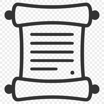 A simple vector illustration of a graduation scroll, perfect for commercial or personal use.