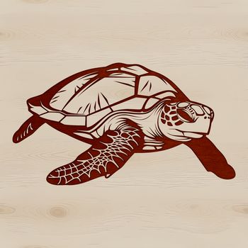 A vector representation of a wild animal commonly found in seaside environments.
