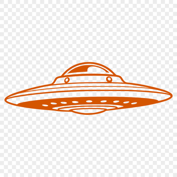 A futuristic spaceship illustration created using vector art for digital designs.
