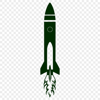 Vector illustration of a futuristic spaceship with details suitable for cutting machine designs or laser engraving.