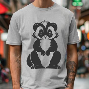 A high-quality digital illustration of a skunk, created as an SVG file for versatile use in various design projects.