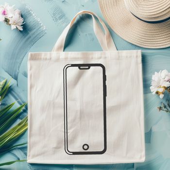 Vector illustration of a smartphone with sleek design details.