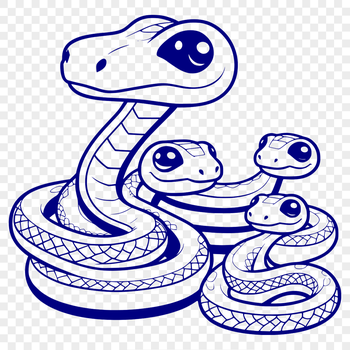 A colorful reptile with scaly skin, depicted in a flat vector illustration style.
