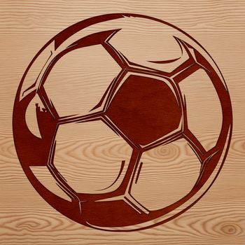 A high-quality digital illustration of a football, ideal for graphic design projects.