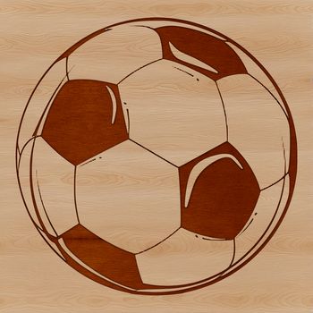 Vector graphic representation of a football, suitable for printing or digital use.