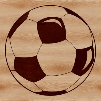 Football ball icon in a vector format, suitable for digital designs and cutting machine projects.