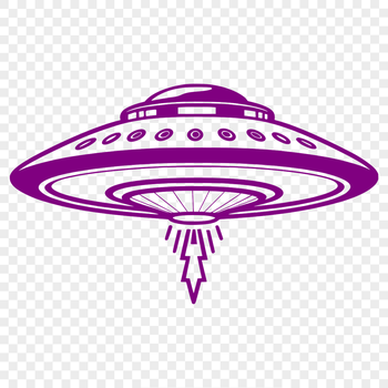 An abstract design of a spacecraft taking off into the cosmos.