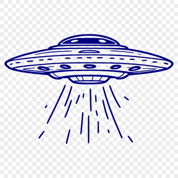 A futuristic spaceship design with metallic details and stars in the background.