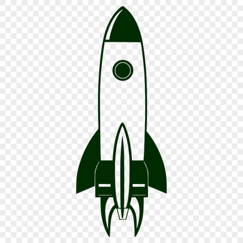 A high-quality vector illustration of a futuristic spacecraft in space.