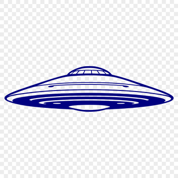 Illustrated spaceship with sleek design and futuristic details.