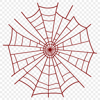 A detailed illustration of a spider web in high-resolution vector format.