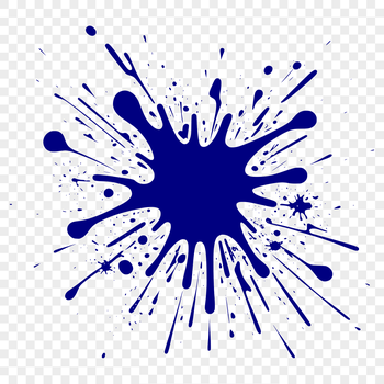 A colorful splat shape made from vector graphics, perfect for use in digital designs.