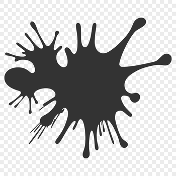 A colorful splat shape made from vector graphics, suitable for digital cutting machines like Cricut.