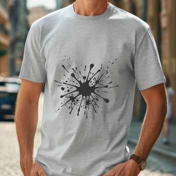 A colorful splat shape made from vector graphics, suitable for digital designs.