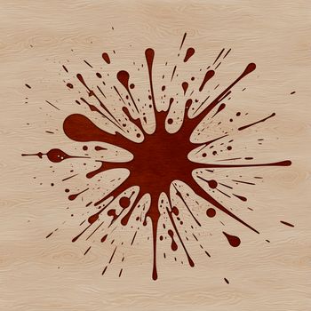 A vibrant splat shape designed as a vector illustration for digital and craft projects.