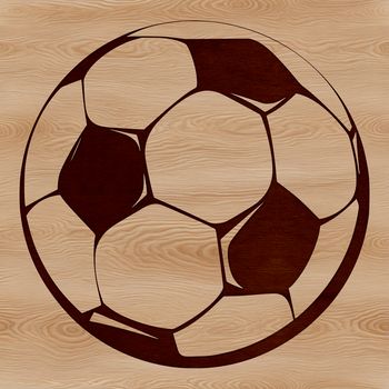 A high-resolution vector illustration of a soccer ball, suitable for digital printing or cutting with a machine.