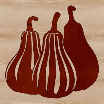 A simple illustration of a squash vegetable, suitable for vector design projects.