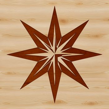 A stylized star design created using vector graphics, suitable for various digital applications.