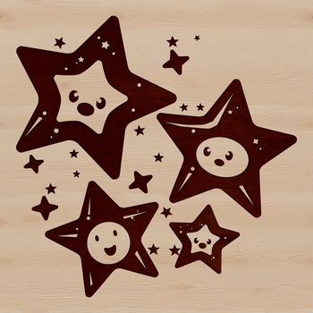 A stylized illustration of a Christmas star in vector format.