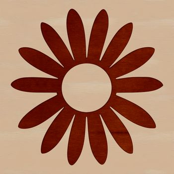 An SVG vector graphic depiction of a single sunflower with detailed lines and shapes, suitable for use in various designs.