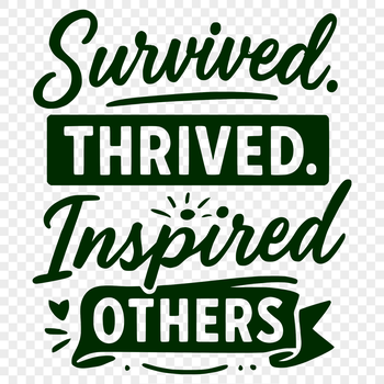 A set of inspirational quotes for cancer survivors, designed as a vector graphic for commercial or personal use.