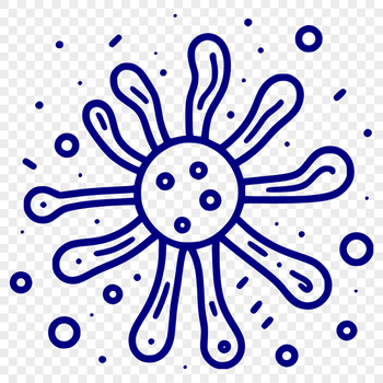 Illustrated vector representation of bacteria.