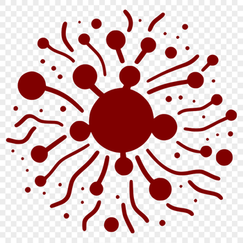 Microscopic illustration of a single bacterium cell, suitable for graphic design and digital art projects.