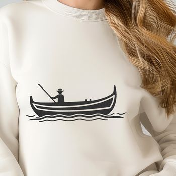 A detailed vector illustration of a sailboat in calm waters.